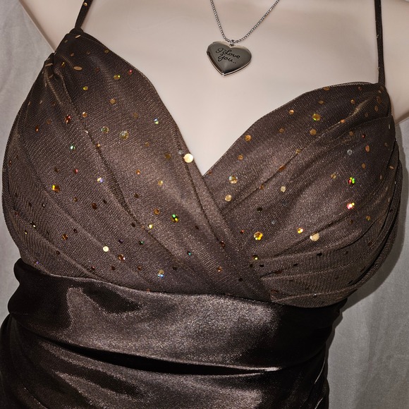 City Triangles Party Dress Sparkle Tulle Fit & Flare - Picture 4 of 7